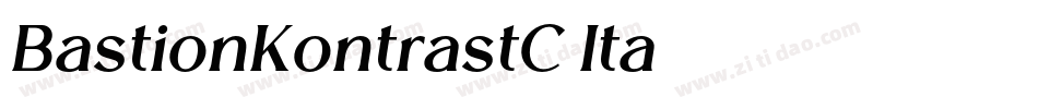 BastionKontrastC Ita字体转换